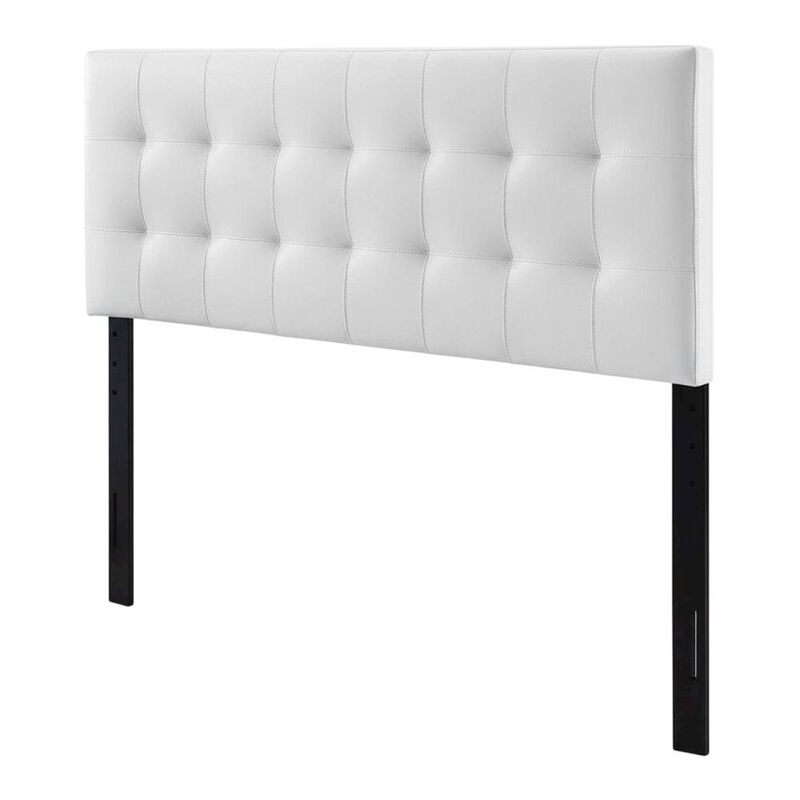 Upholstered Vinyl Full Headboard with Smooth Finish and Durable Design image number 0