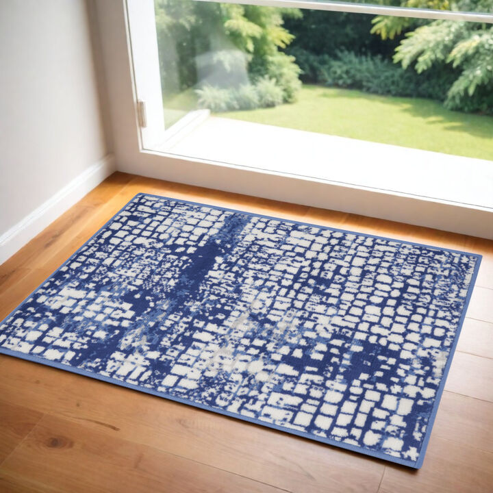 HomeRoots Abstract Area Rug