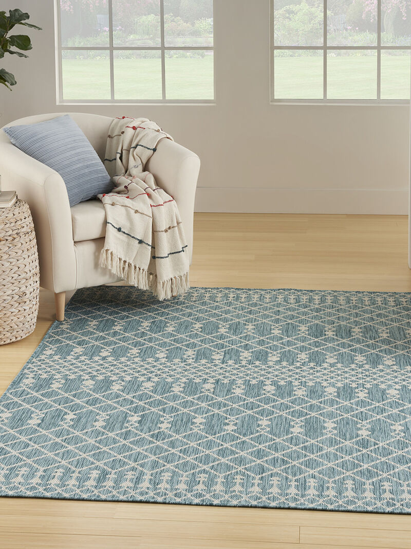 Positano POS02 Aqua 6' x 9' Rug