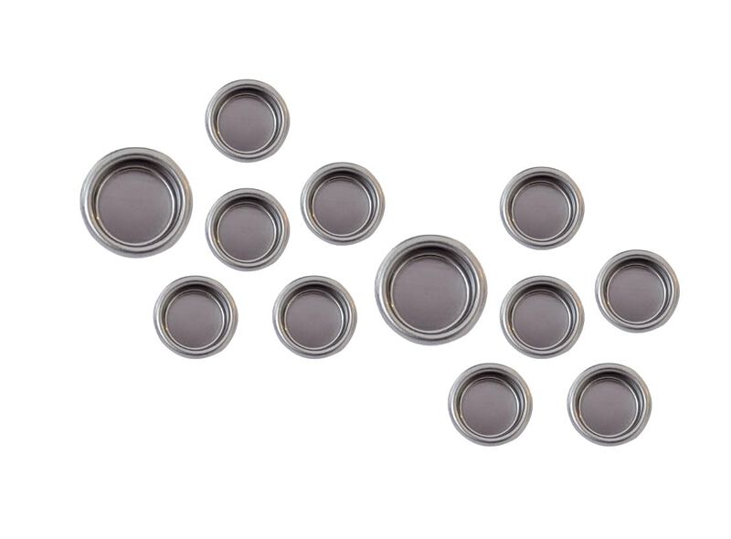 QCAA Solid Brass Finger Pull, 3/4"", Nickel, 12 Pack, Made in Taiwan