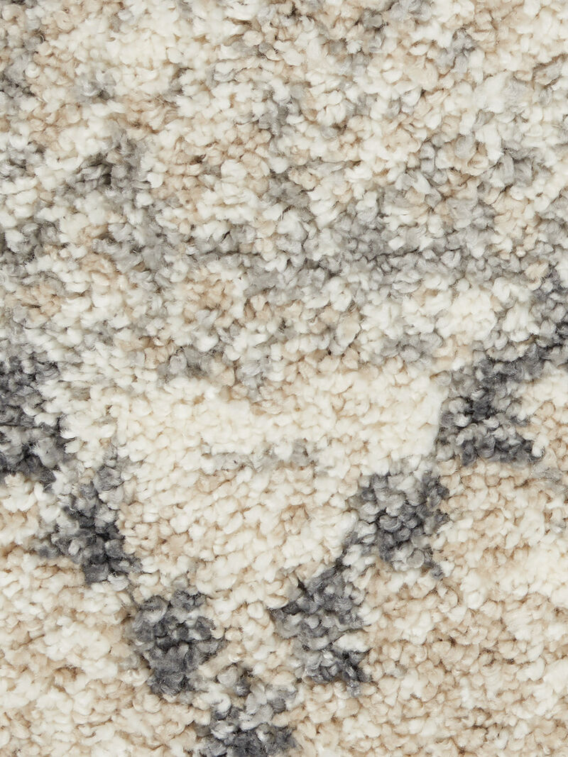 Oslo Shag OSL01 Ivory/Gray 5'3" x 7'9" Rug