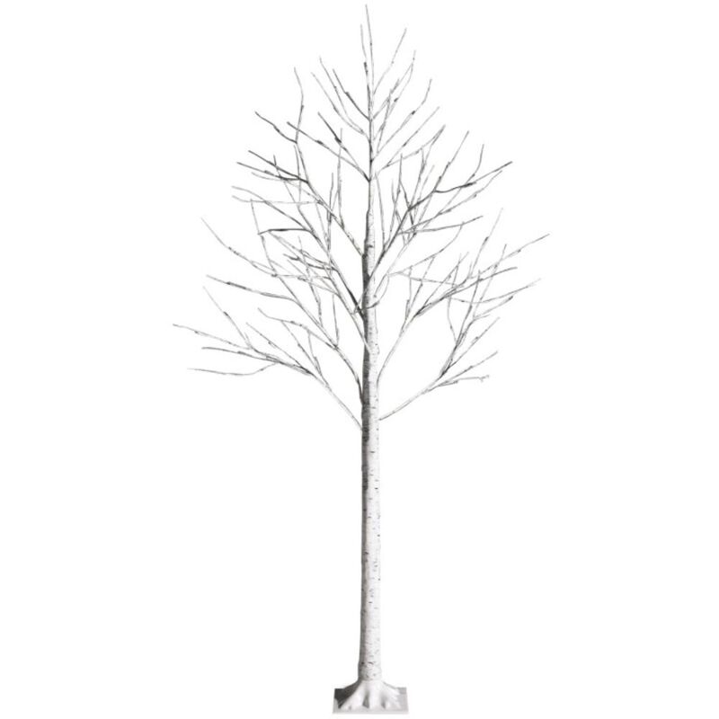 Hivvago Pre-lit White Twig Birch Tree for Christmas Holiday with LED Lights