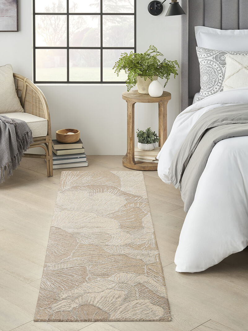 Avra AVR01 Taupe 2'3" x 7'6" Rug image number 5