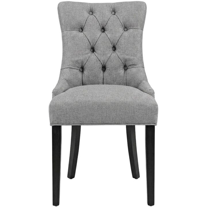 Tufted Upholstered Fabric Dining Chair for Kitchen and Dining Room, Beige