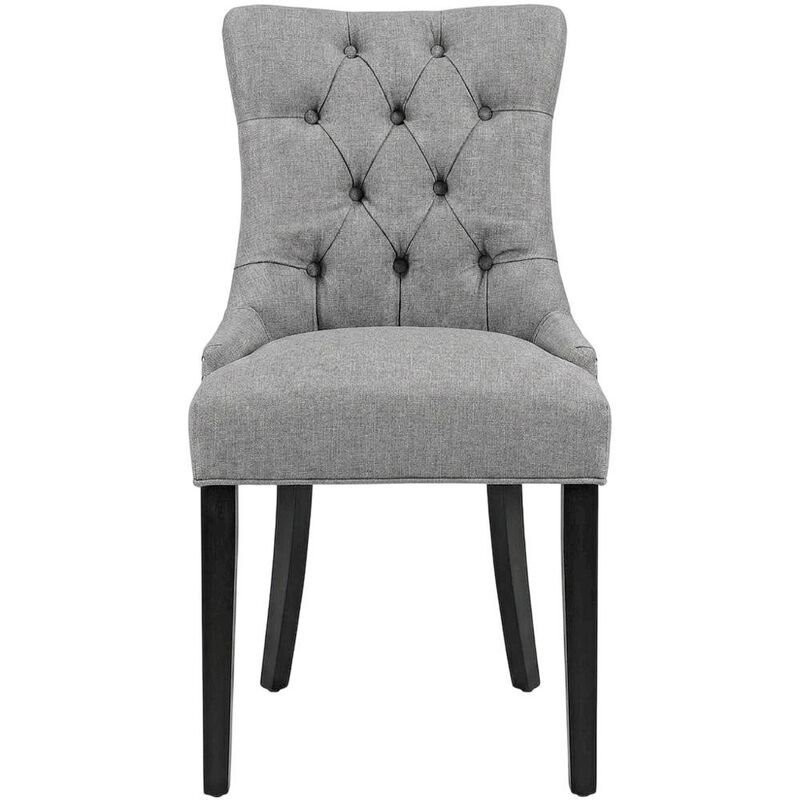 Tufted Upholstered Fabric Dining Chair for Kitchen and Dining Room, Beige image number 0