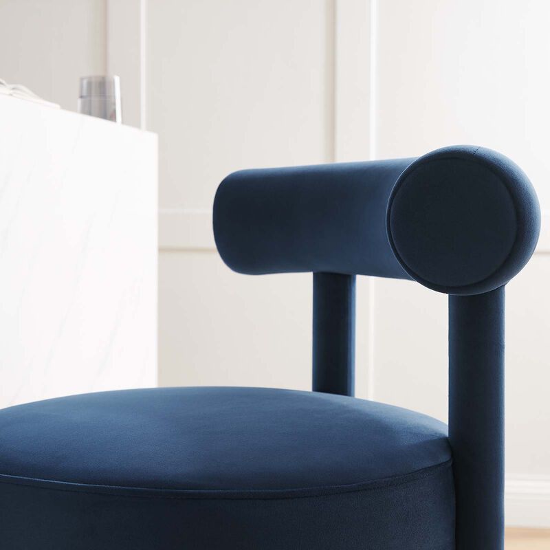 Toulouse Performance Velvet Counter Stool image number 1
