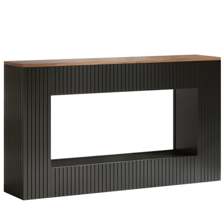 Wooden Entryway Console Table, Sofa Table with Storage