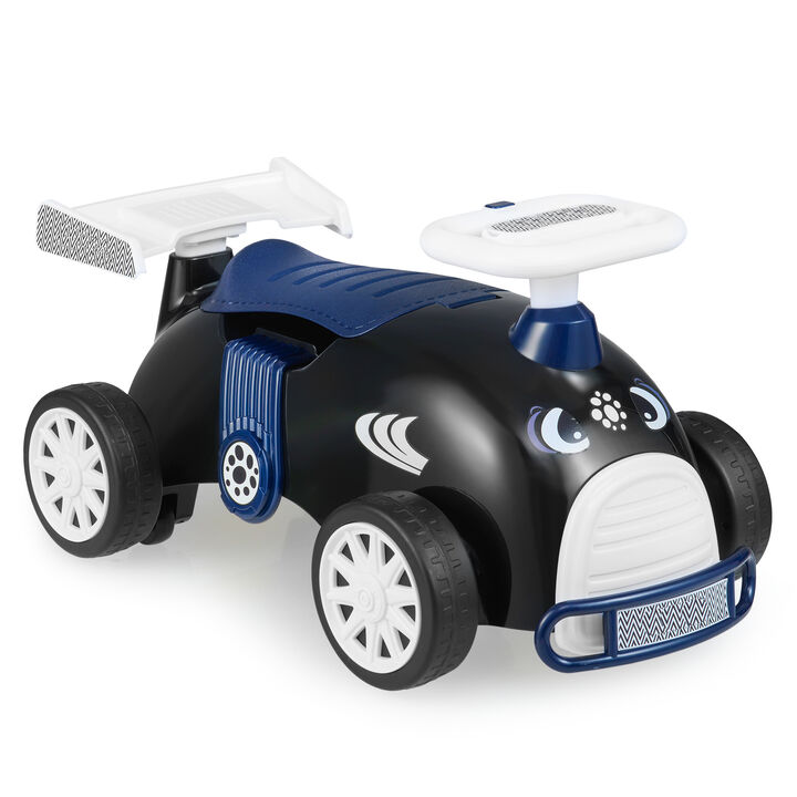 Kids Ride On Slide Car with Built In Storage for Playroom and Home