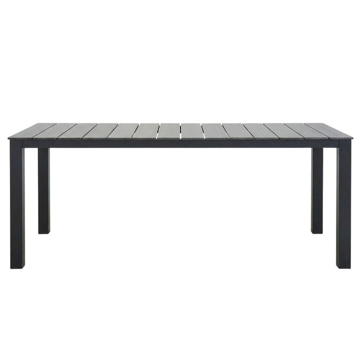 Elegant 80-Inch Outdoor Patio Dining Table With Sturdy Construction