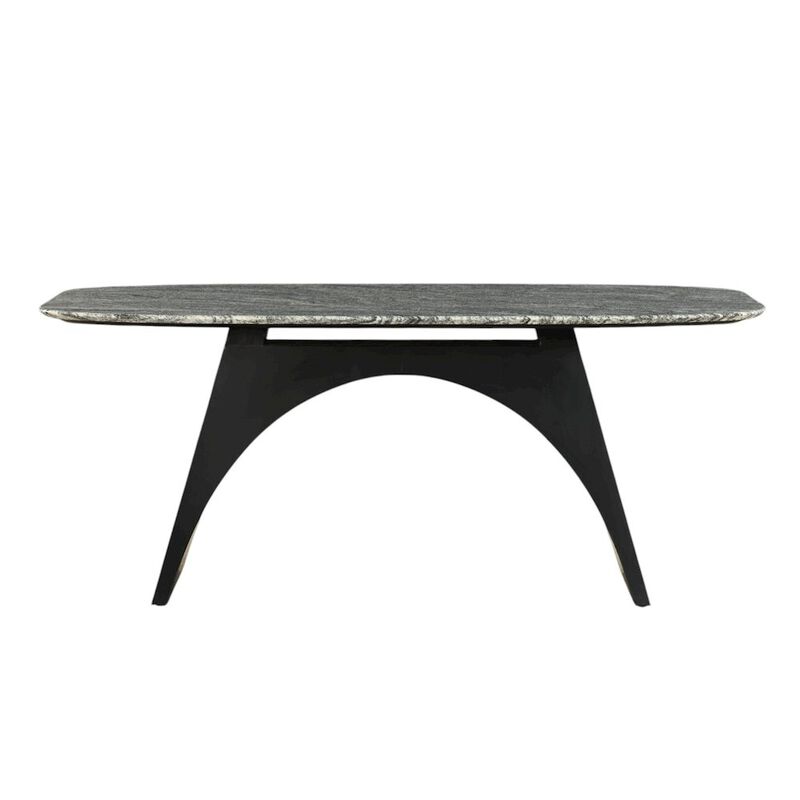 Modrest Colbert - Modern Black & White Marble Dining Table