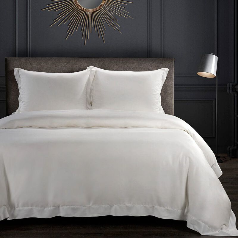 Eucalyptus White Queen Duvet Cover Set image number 1