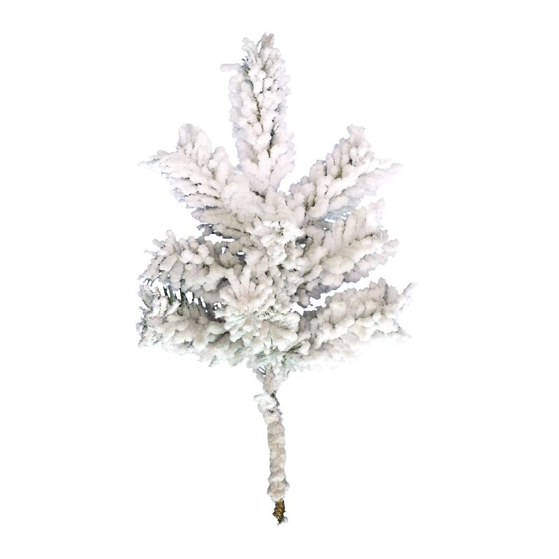 Vickerman 18" Flocked Alaskan Pine Artificial Christmas Spray - Includes 4 Sprays per Pack - Beautiful Snowy Spray - Realistic Looking Spray - Flocked Tips image number 0