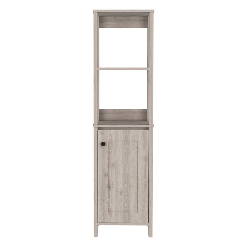 Linen Cabinet Jannes, Bathroom, Light Gray