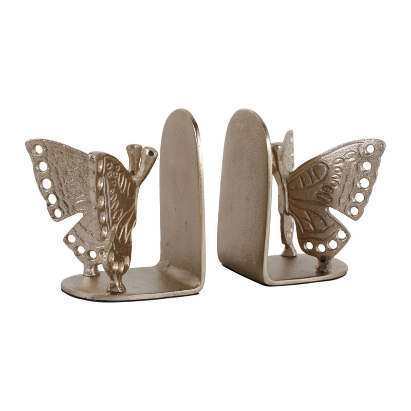 S/2 6" Butterfly Bookends image number 2