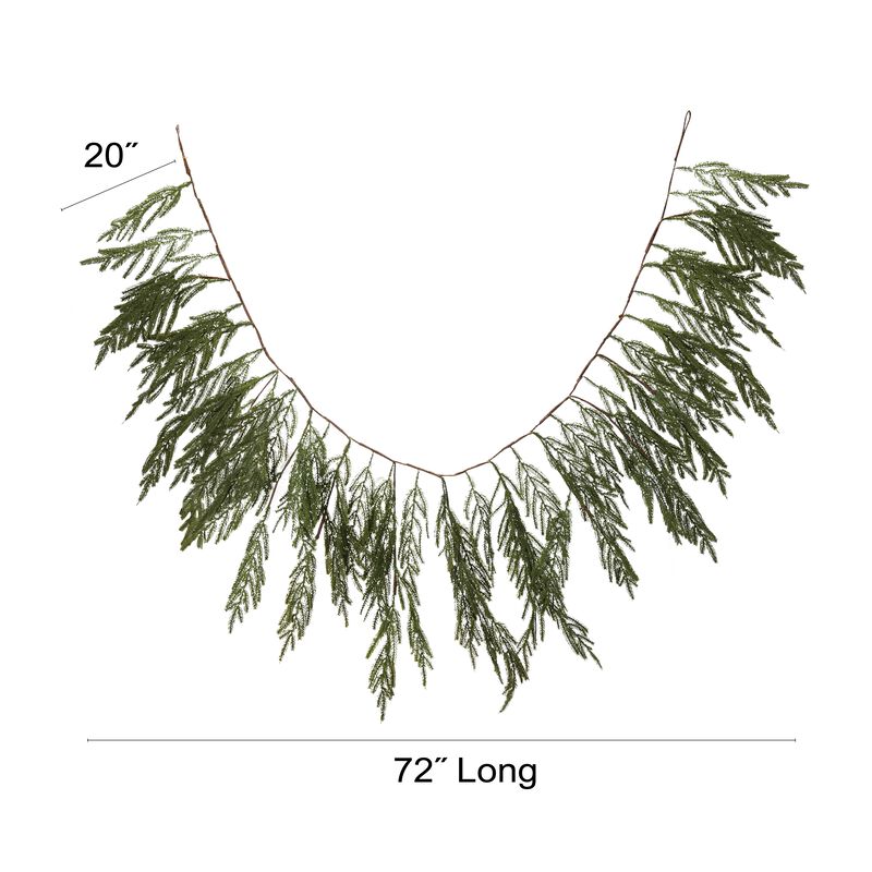 Faux Cypress Garland, Natural image number 1