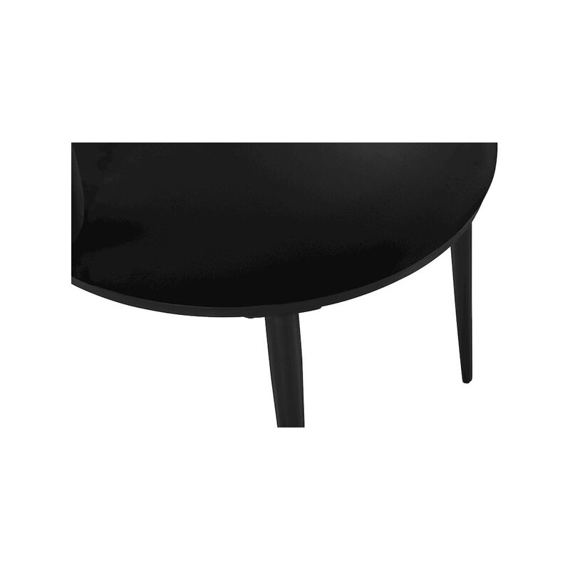 Meridian Furniture Skylar Black Velvet Dining Chair, Set of 2