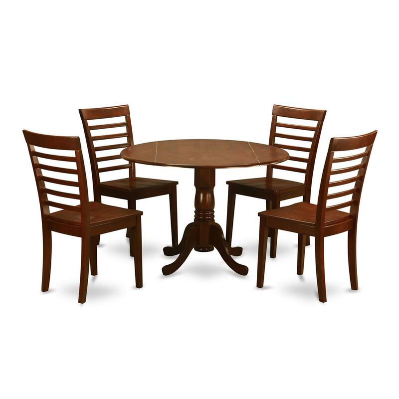 5 Pc small Kitchen Table and Chairs set-Kitchen Table and 4 dinette Chairs
