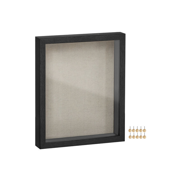 Shadow Box Frame, 8x10 Black Box Frame Display Case