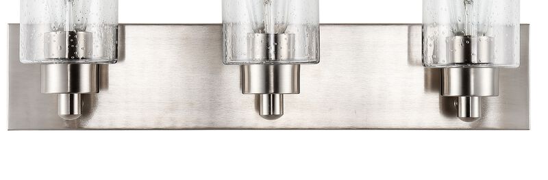 Irving Seeded Glass/Iron Modern Contemporary LED Vanity Light