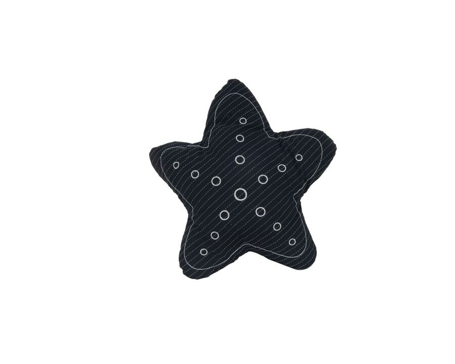HomeRoots Set of Two 12" X 12" Blue and White Star Starfish Coastal Throw Pillow