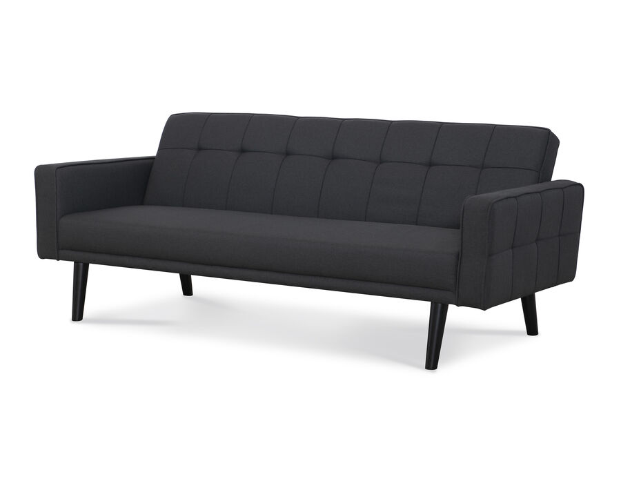 Sawyer Futon With Arms In Gray