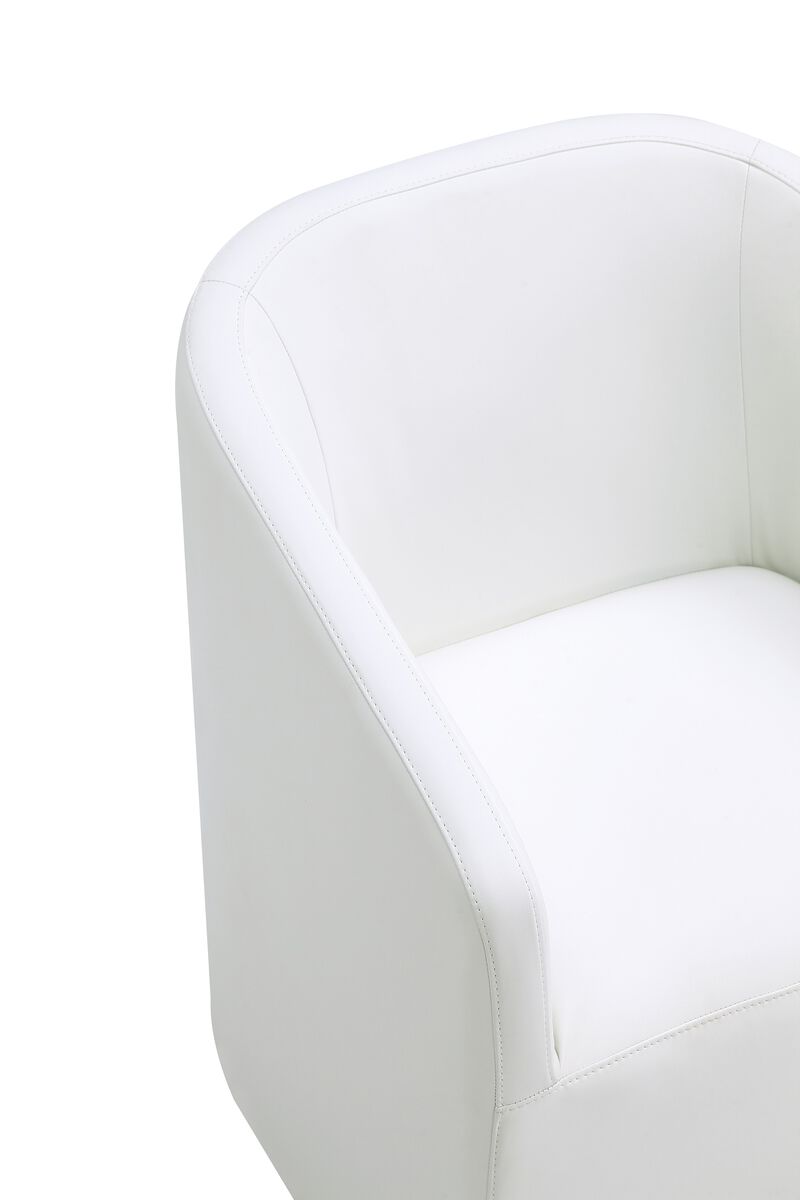 Anna Round Dining Arm Chair in Cream