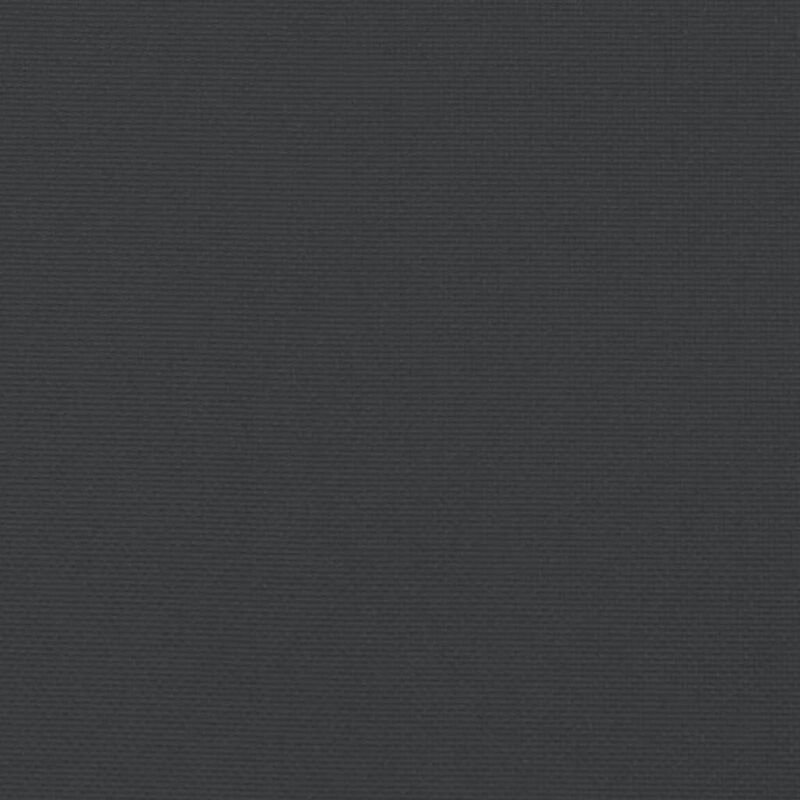 Claire Outdoor Cushion for Bench, 71 Inch, Black Tufted Oxford Fabric - Benzara