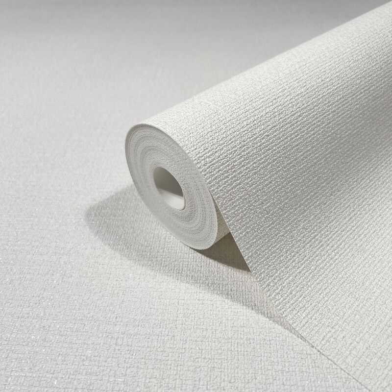 Cabric White Shimmering Texture Wallpaper (Double Roll) image number 5