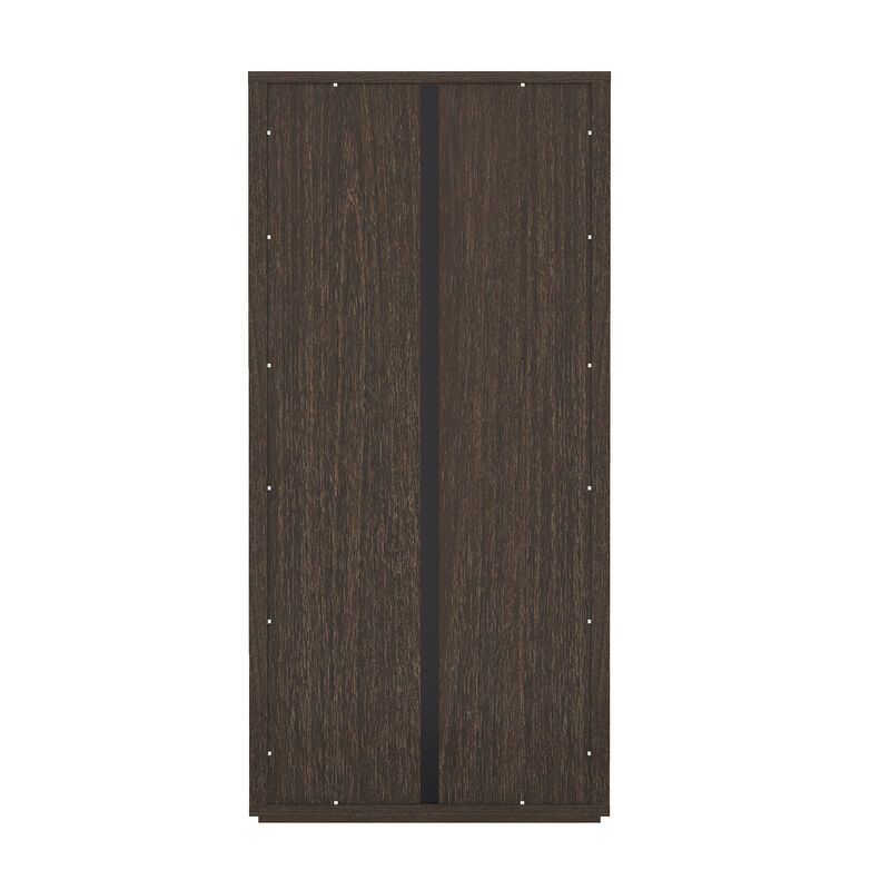 Rivington Brown Bookcase Cabinet (Set of 2)