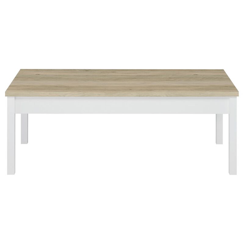Plethoria Home Antique Pine and White 3-piece Coffee Table Set