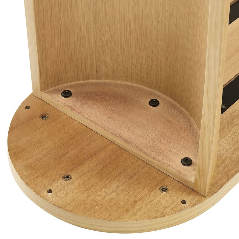 Aspect Oval Wood Entryway Console Table image number 8