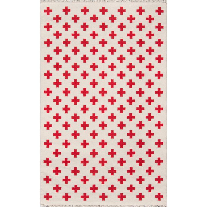 Novogratz Contemporary Rectangle Area Rug, Ivory, 7'6 X 9'6