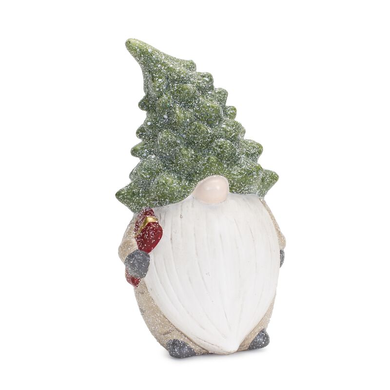 Set of 2 Gnome with Tree Hat – Christmas Decorations for Home, Mantel, and Winter Display