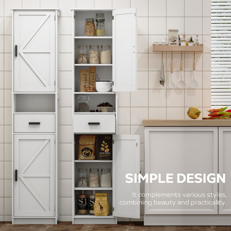 Zaxser Narrow Bathroom Storage Cabinet image number 2