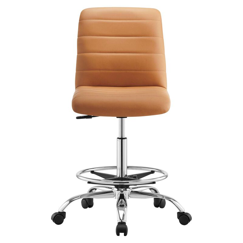 Modway Furniture - Ripple Armless Vegan Leather Drafting Chair image number 0