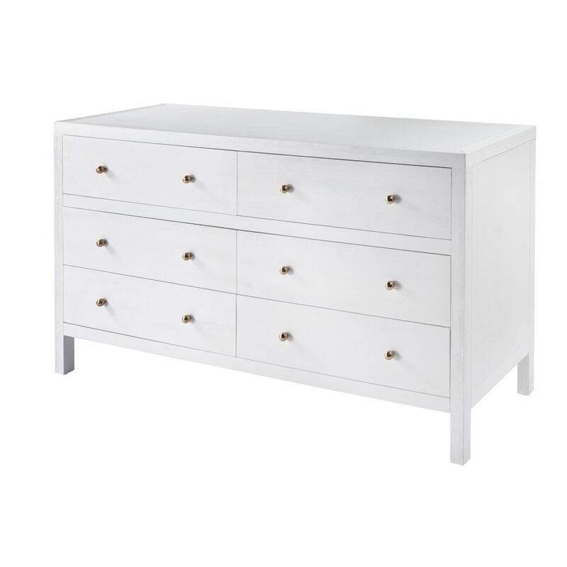Butler Specialty Nora 6-Drawer Dresser, White