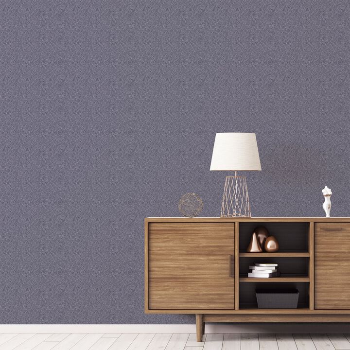 Small Prints Stencil Leaf Blue Wallpaper G56697