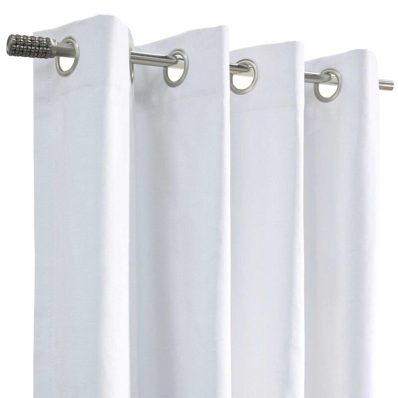 Commonwealth Thermaplus Bedford Total Blackout Grommet Curtain - 52" x 95" - White