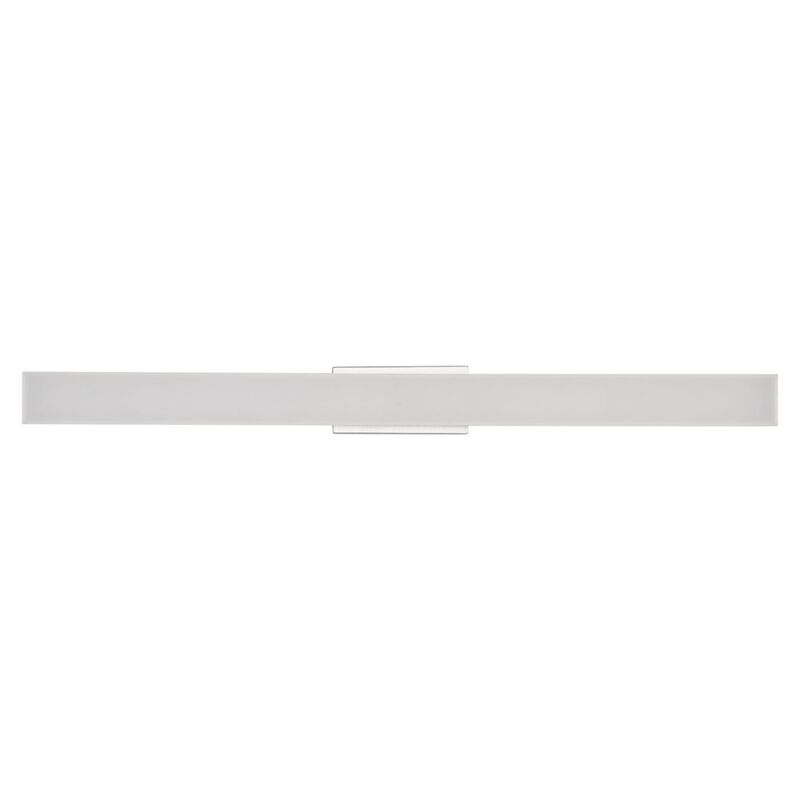 VONN Lighting Integrated AC LED ADA Compliant Bathroom Wall Lighting Fixture in Silver
