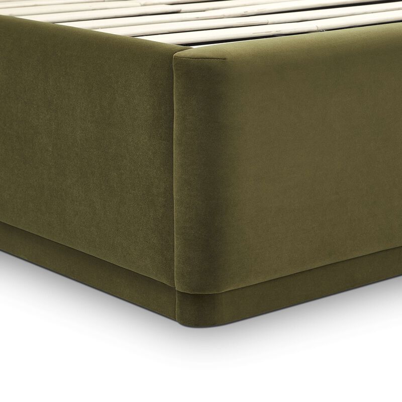 Parker Green Performance Velvet King Bed image number 7
