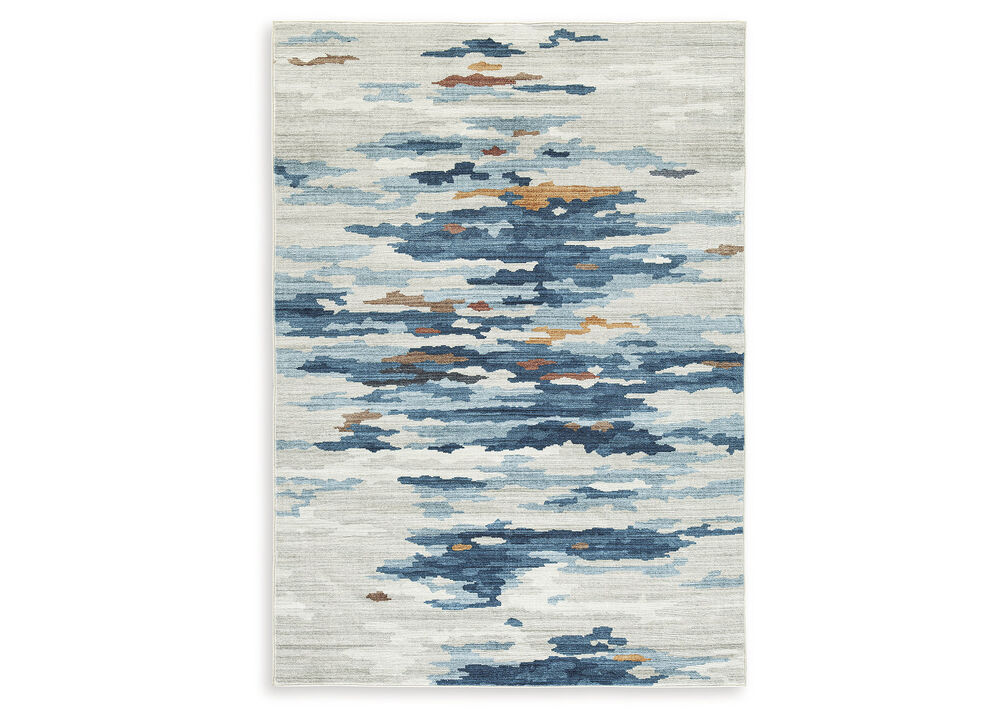 Vinlett 5' x 7' Washable Rug