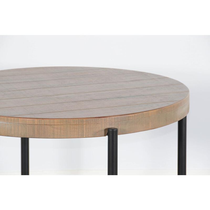 Sunny Designs Round 28 Distressed End Table