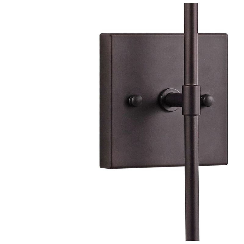 Cato Bohemian Farmhouse Iron/Glass LED Vanity