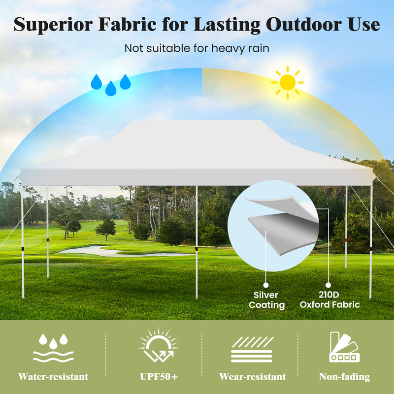 Foldable Pop-Up Gazebo Tent &ndash; Portable Outdoor Shelter with Carry Bag
