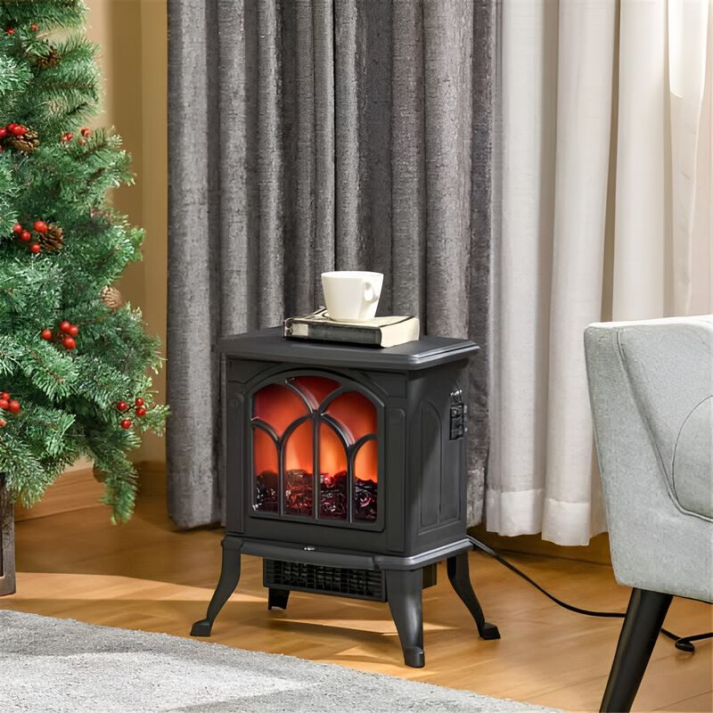 Electric Fireplace Heater Energy-Efficient Indoor Heater with Realistic Flame Effect for Cozy Ambiance image number 2