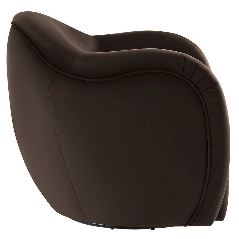 Compose Performance Velvet Swivel Armchair image number 3
