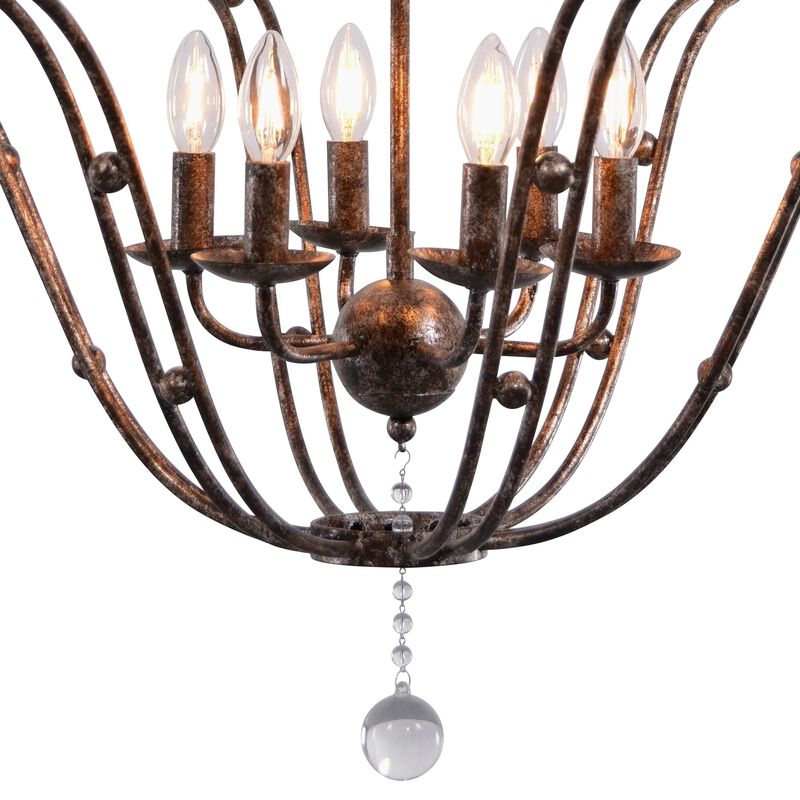 Rustic Metal Chandelier image number 1