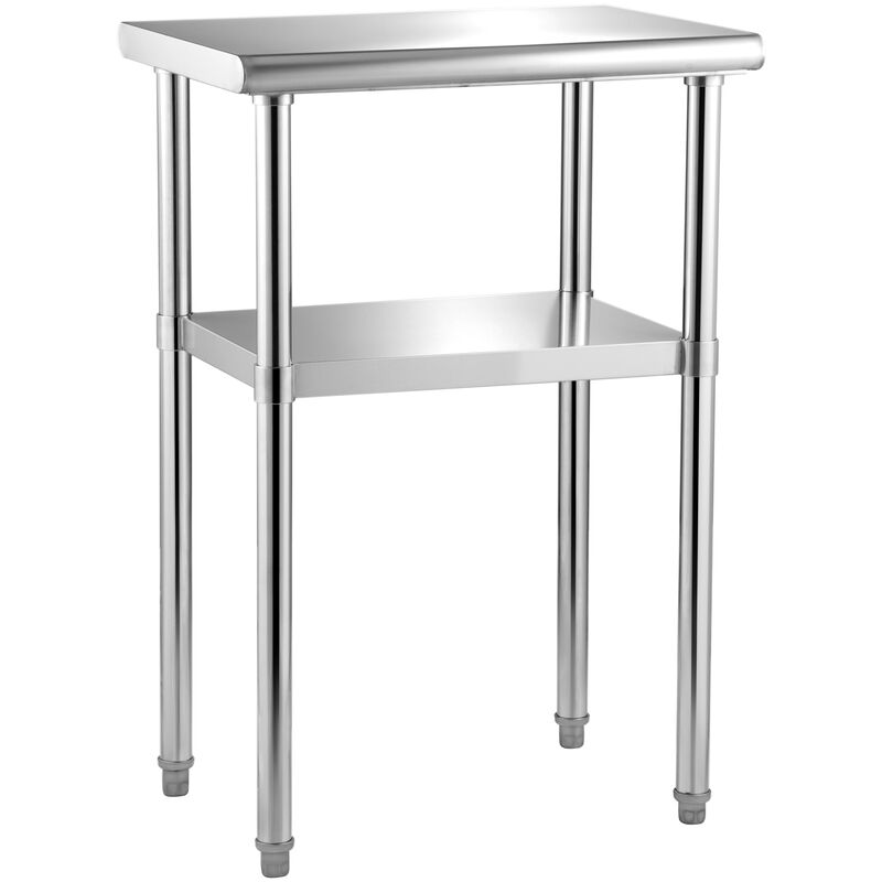 VEVOR Stainless Steel Work Prep Table Commercial Food Prep Table 24x18x36in image number 7