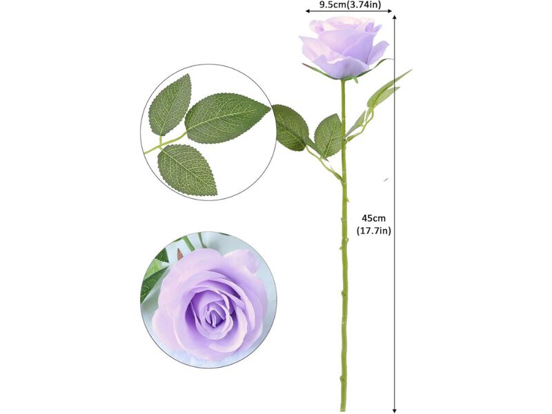 12 Piece Lavender Artificial Flower Stems Long Stem Wedding Centerpiece Decor image number 2