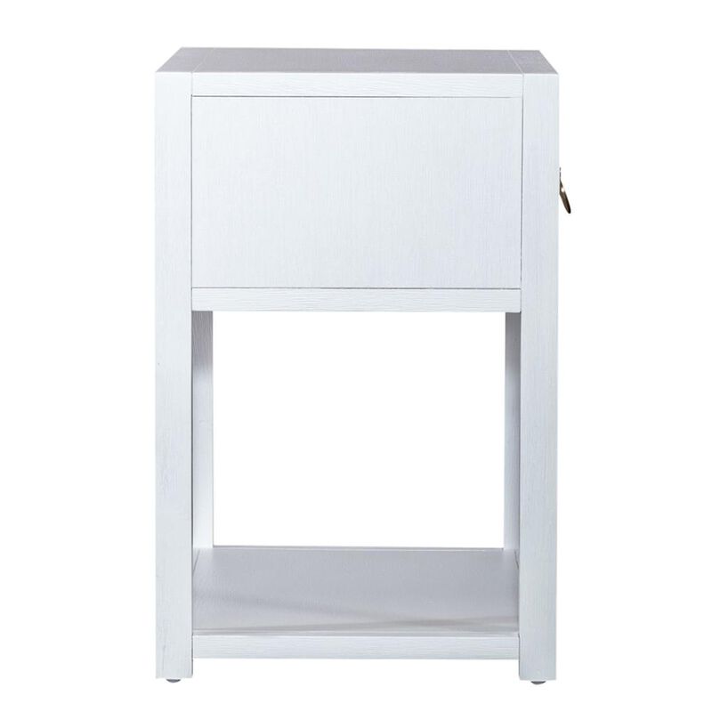Liberty Furniture East End 1 Shelf Accent Table in Wirebrushed Denim image number 2